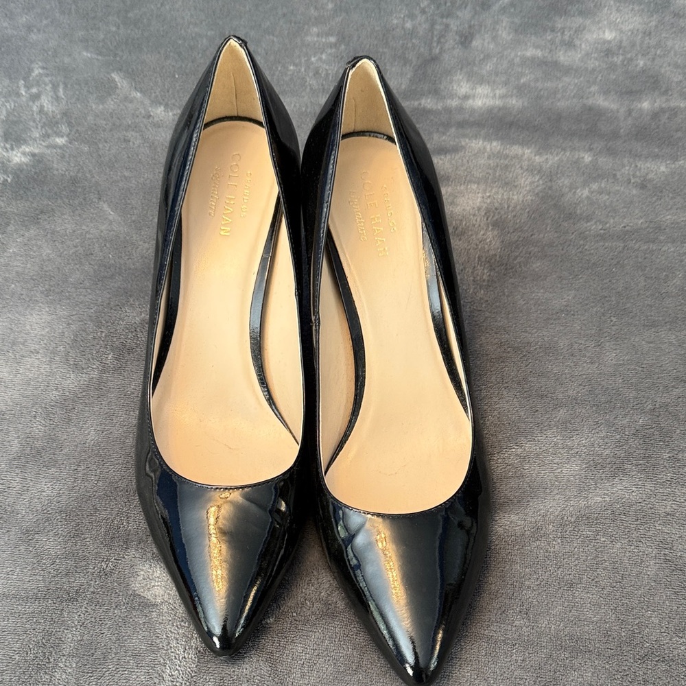 Cole Haan Black Patent Leather Heels